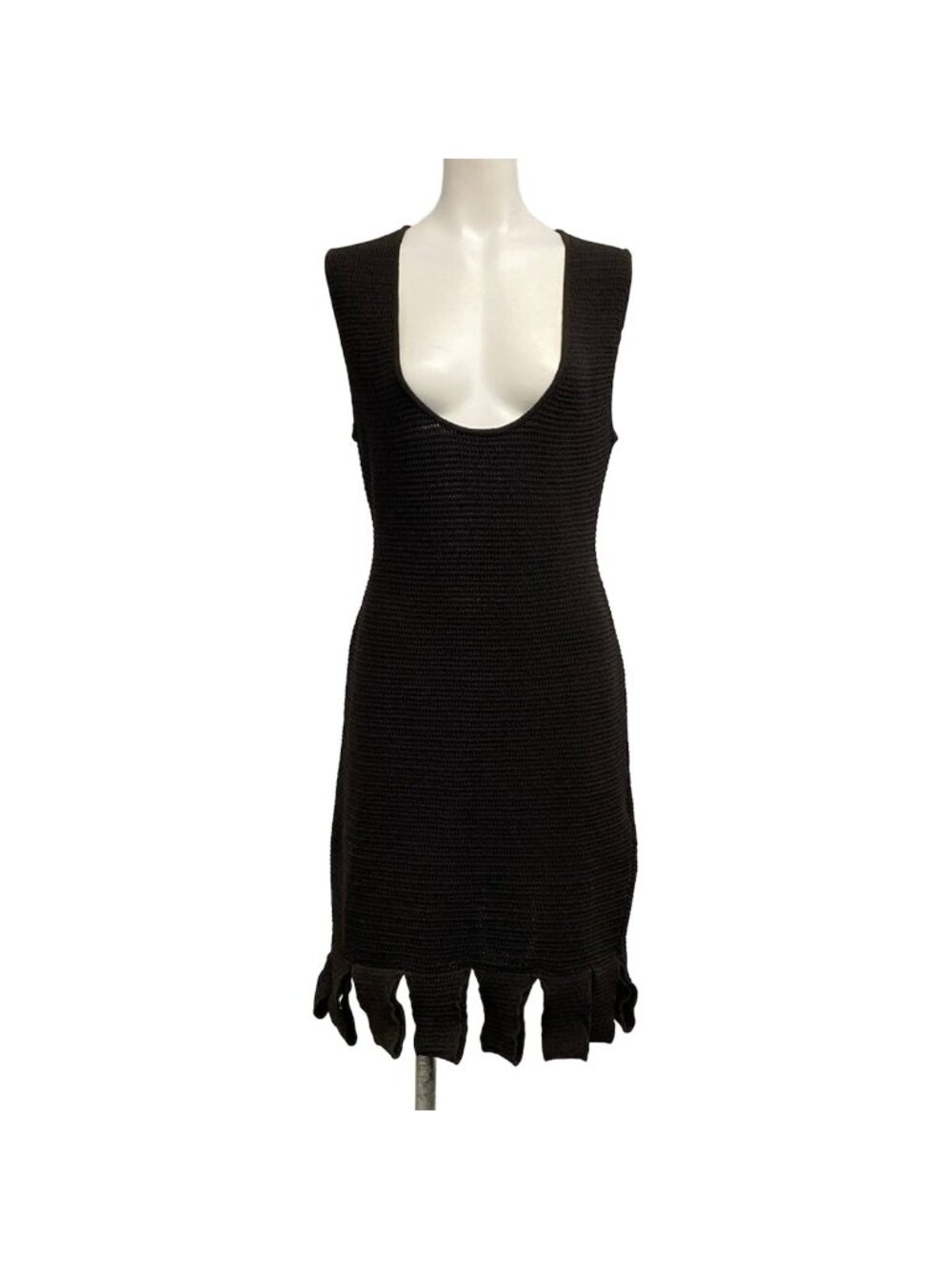 Bottega Veneta Dress L Black Cotton